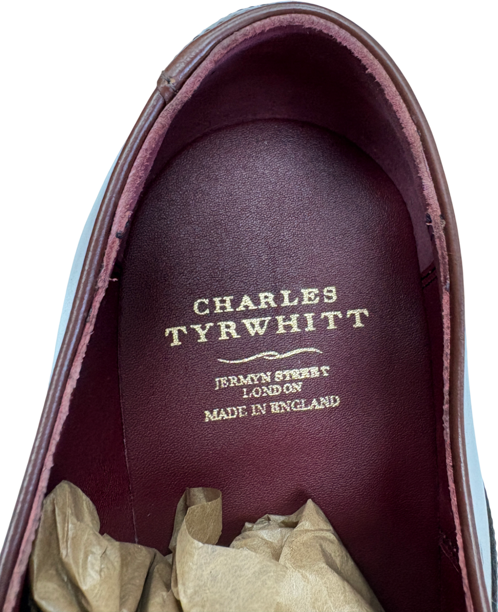 Charles Tyrwhitt Brown Leather Oxford Shoes UK 10.5 EU 44.5 👞