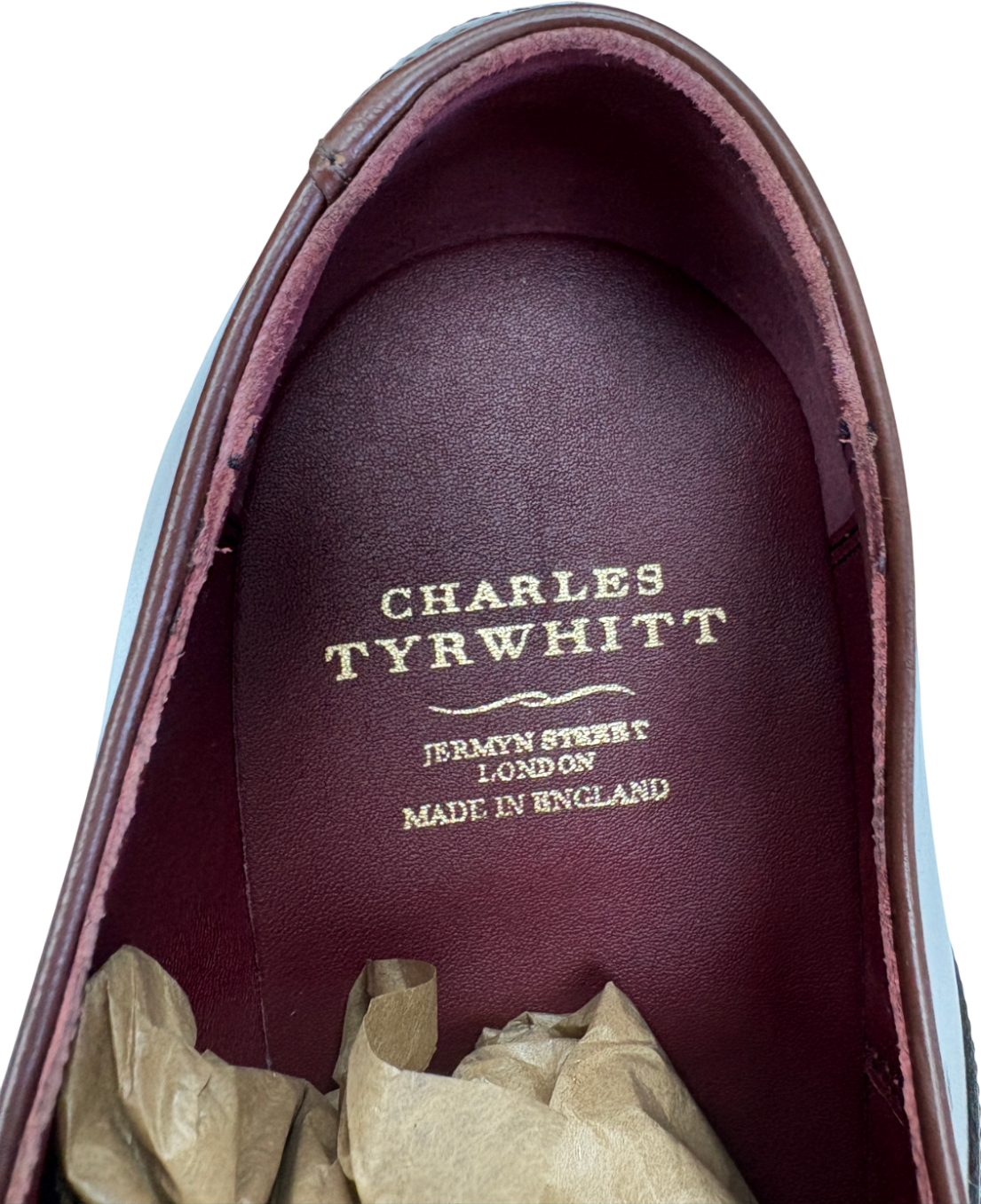 Charles Tyrwhitt Brown Leather Oxford Shoes UK 10.5 EU 44.5 👞