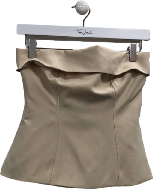 4th & Reckless Nude Bardot Style Top UK 6