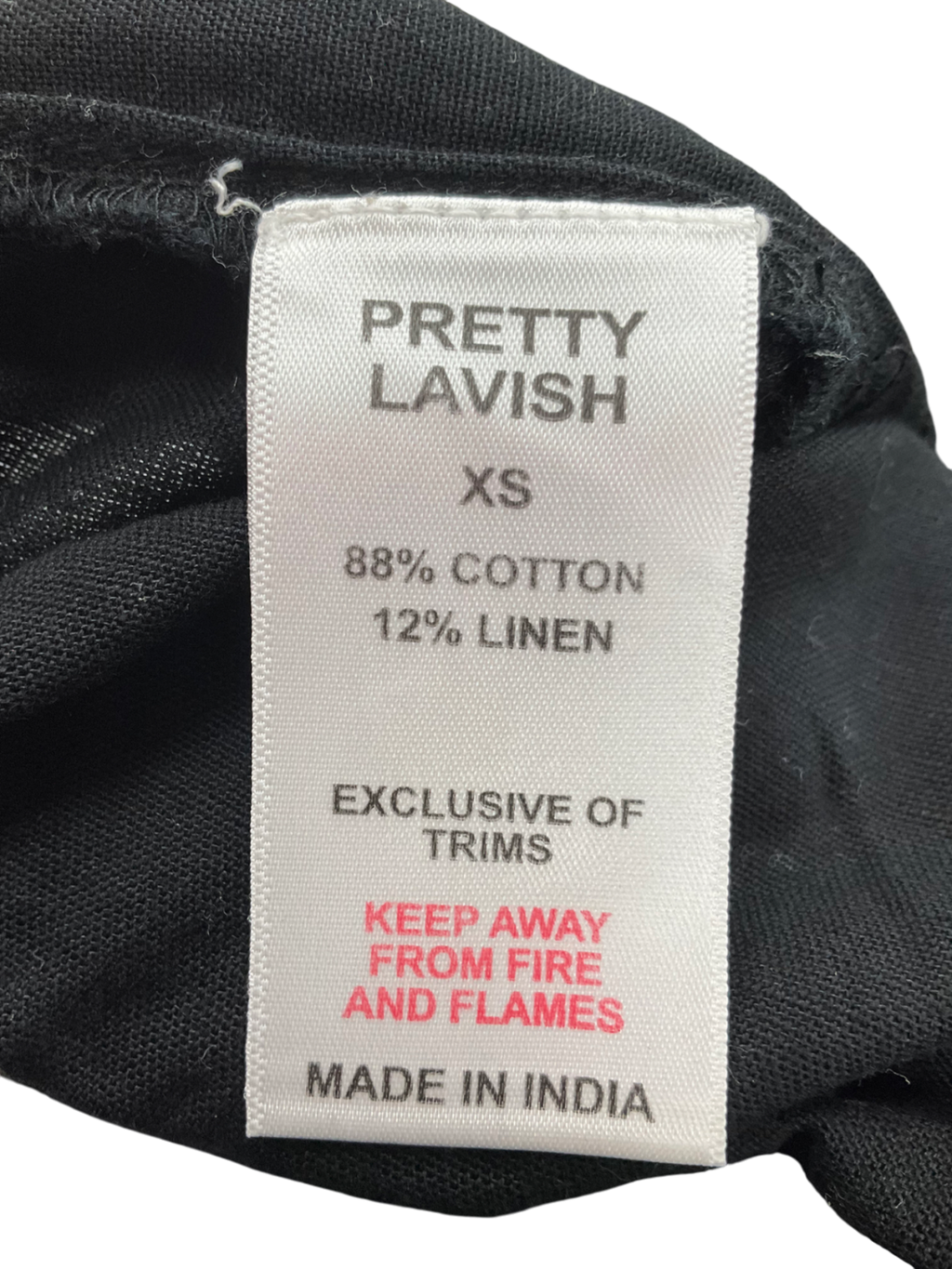 PRETTY LAVISH Black Belle A-line Shorts UK XS