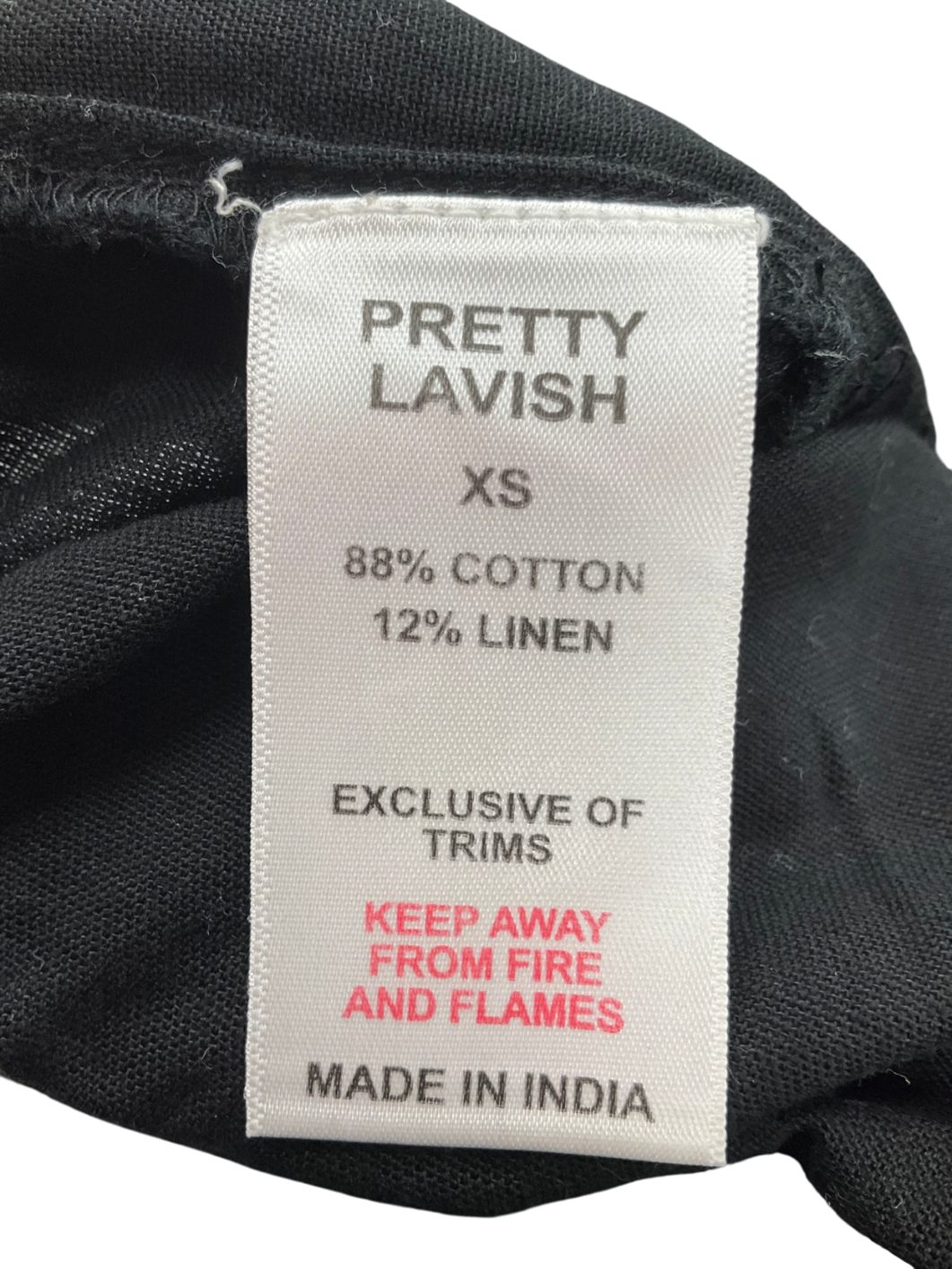 PRETTY LAVISH Black Belle A-line Shorts UK XS