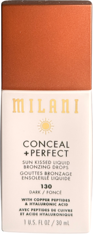 Milani Conceal + Perfect Sun Kissed Liquid Bronzing Drops 130 Dark 30ml