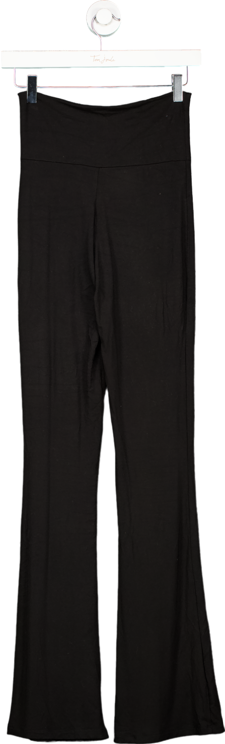 White Fox Black Flared Trousers XS