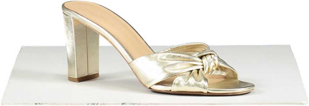 Veronica Beard Metallic Ganita Knot Front Sandal UK 8 EU 41 👠