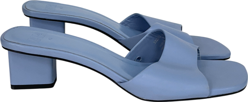 ZARA Blue Square Toe Sandals UK 7 EU 40 👠