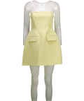 Oddmuse Yellow The Ultimate Muse Strapless Mini Dress UK S