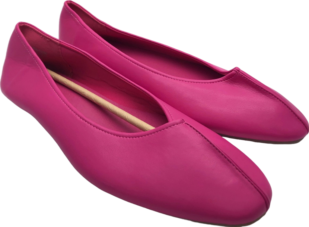 Simply Be Pink Flat Shoes UK 9 Ex Wide