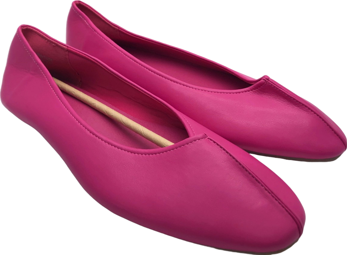 Simply Be Pink Flat Shoes UK 9 Ex Wide