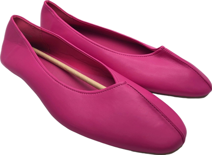 Simply Be Pink Flat Shoes UK 9 Ex Wide