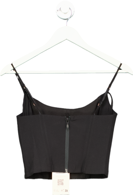 Oh Polly Black Corset Top UK 6