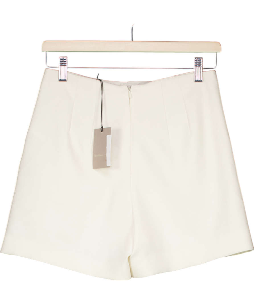 River Island Cream High Waisted Shorts UK 6