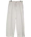REISS White X Les 100 Ciels Luca Wide-leg Cotton-blend Trousers UK S