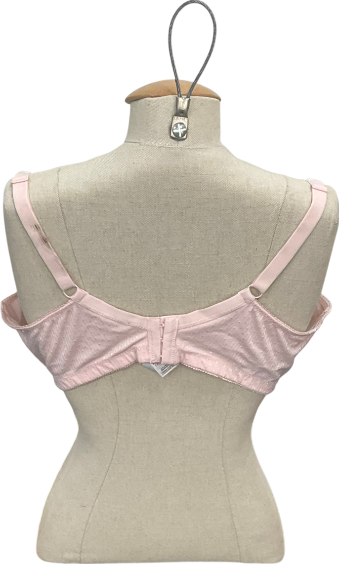 Yours Light Pink Lace Non-padded Underwired Bra UK 40F