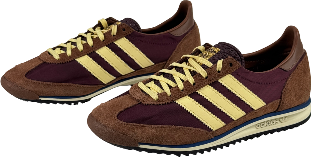 ADIDAS Originals Maroon / Almost Yellow / Preloved Brown Sl72 Og Trainers UK 6 EU 39 👠