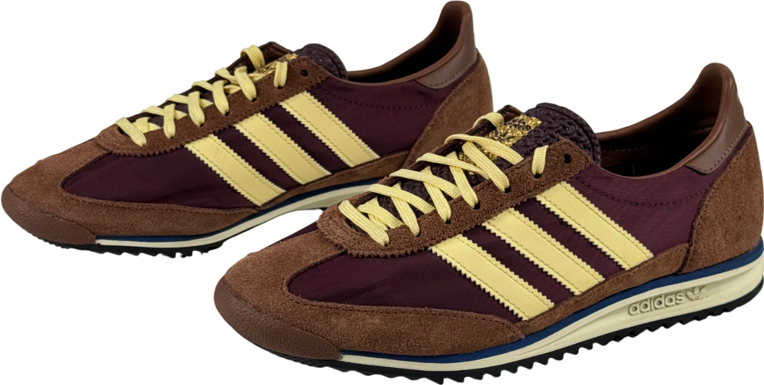 ADIDAS Originals Maroon / Almost Yellow / Preloved Brown Sl72 Og Trainers UK 6 EU 39 👠