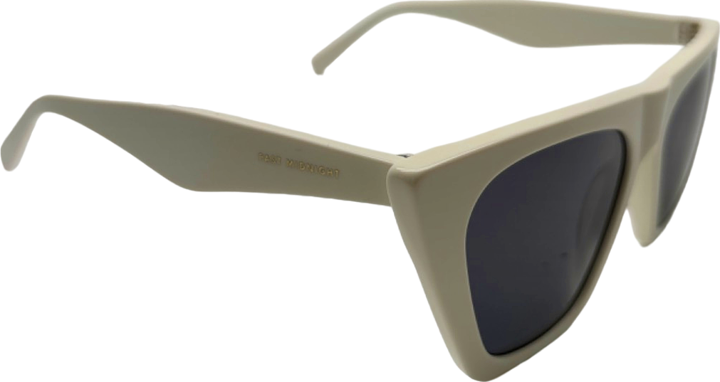 Past Midnight White The Classic 01 Sunglasses One Size