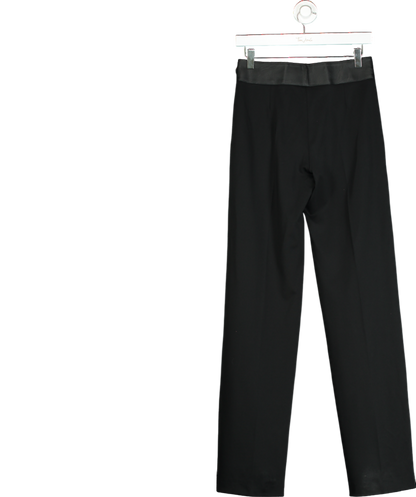 Liviana Conti Black Trouser With Eco-leather Belt UK XS