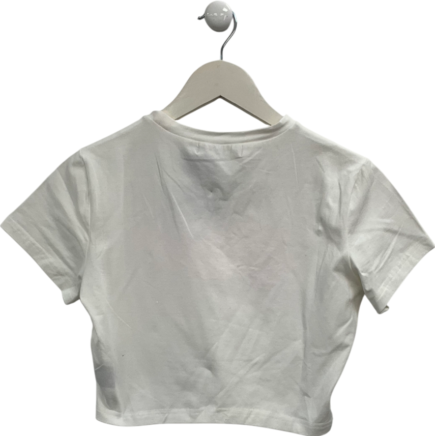 Finesse White Kalea Jersey Graphic Tee UK S