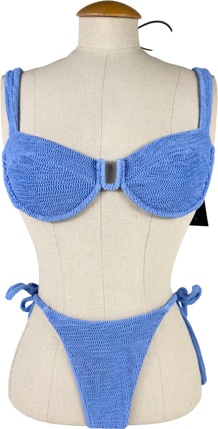 Monday Swimwear Blue Seychelles Bikini - Azure Crinkle UK S