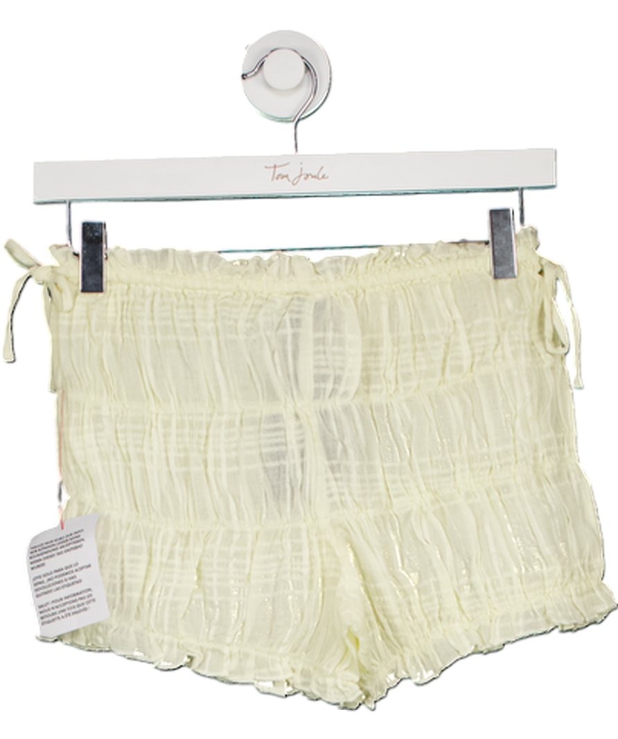 Collusion Yellow Natural Beach Bloomer Shorts UK 8