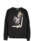 Violante Nessi Black Abstract Cotton Sweater UK S