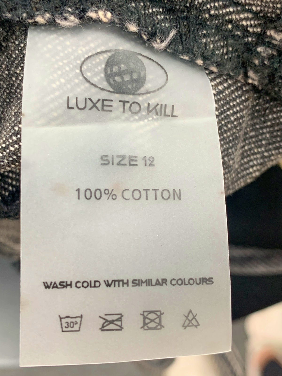 Luxe To Kill Grey Carpenter Corset Top UK 12