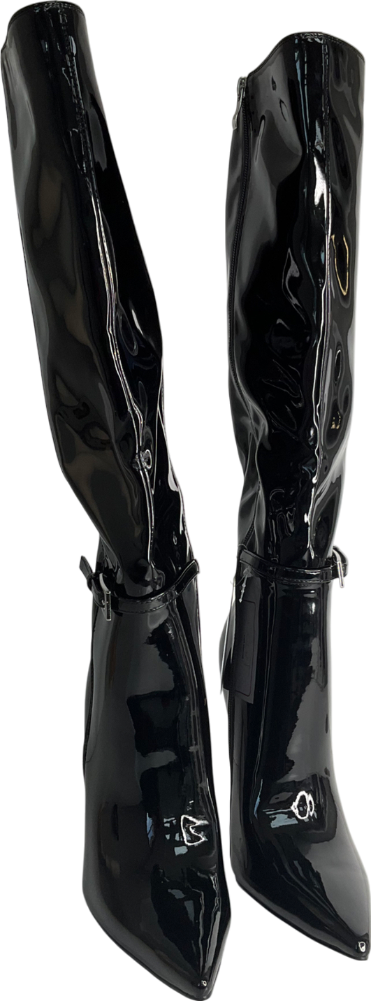 stephen paris Black Stiletto Heeled Boots UK 8 EU 41 👠