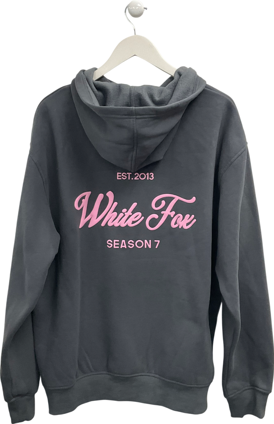 White Fox Grey Season 7 Oversized Hoodie Monument UK L/XL