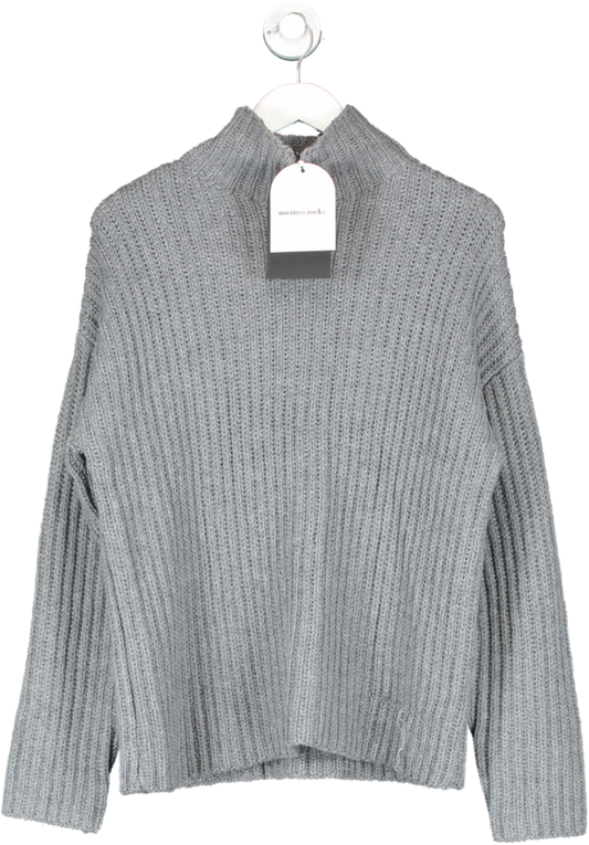 Mistress Rocks Grey Chunky Knit Oversized Sweater UK S