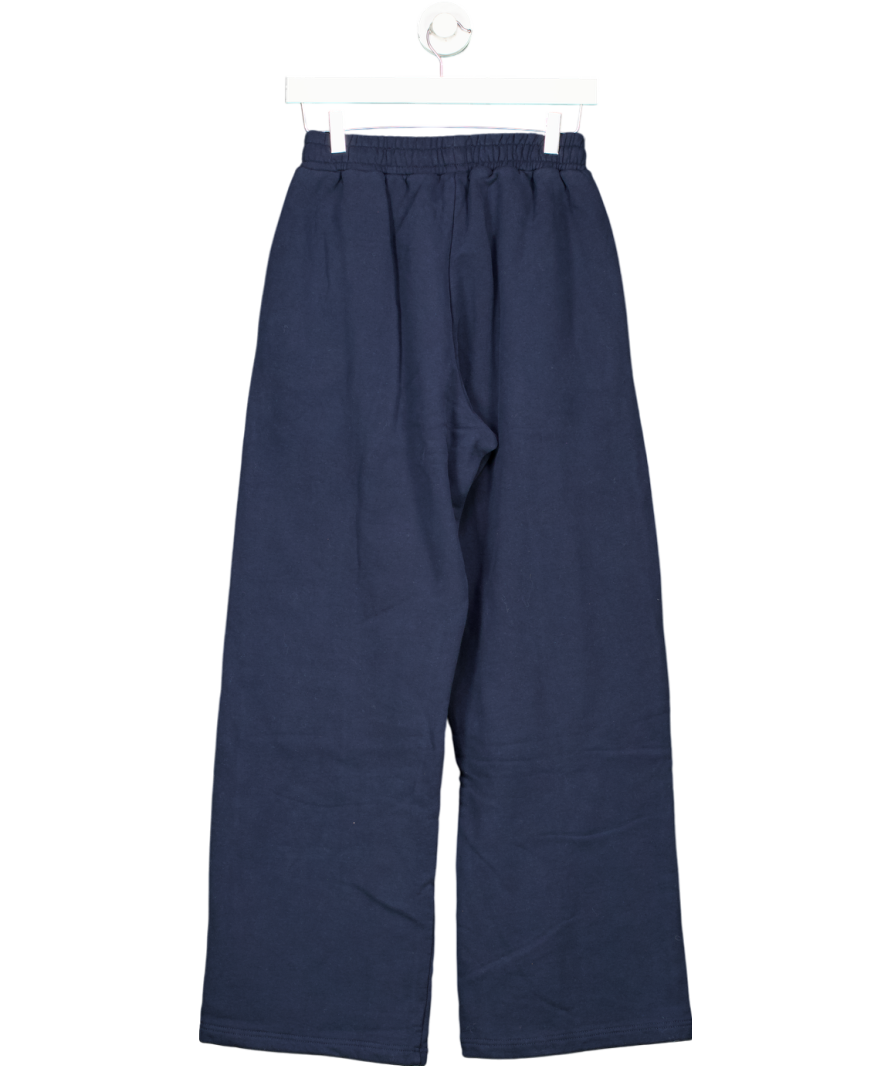 4th & Reckless Blue Navy 4th Wide Leg Branded Joggers- Fergie UK S