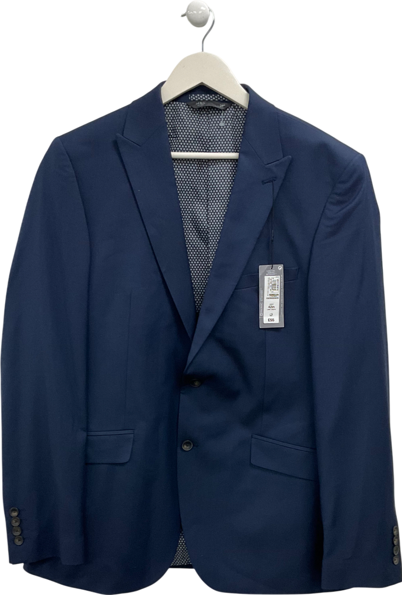M&S Blue Suit Jacket UK 42" CHEST