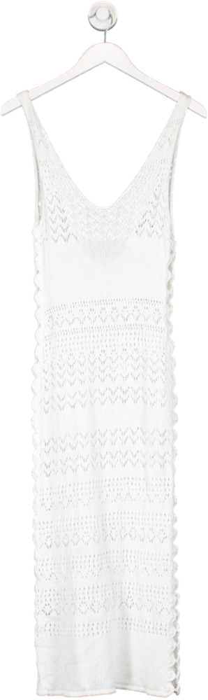 Andi Bagus White Sunday Crochet Dress UK S