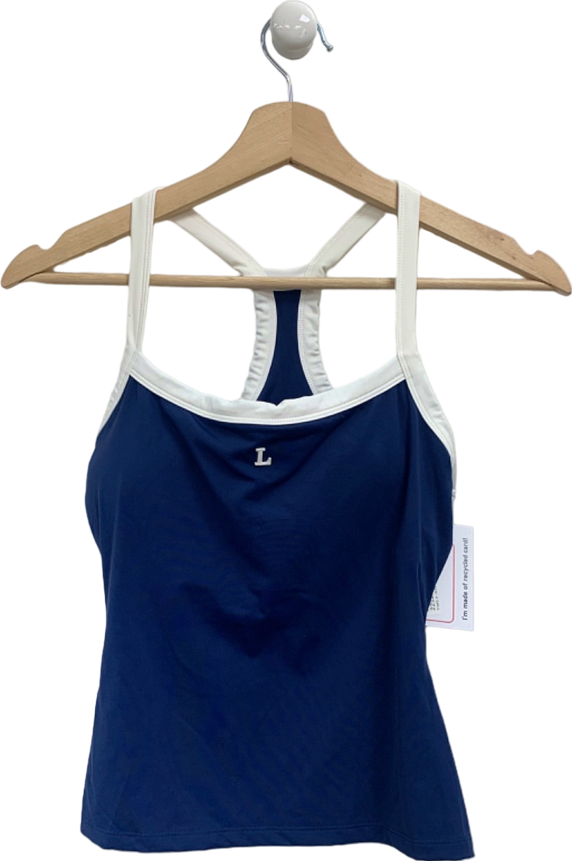 Lounge Navy Blue Sports Tank Top UK S
