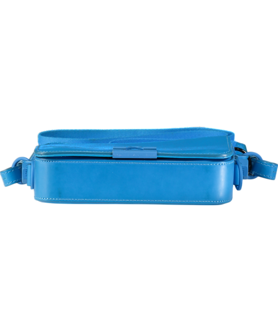 Off-White Blue Binder Clip Bag