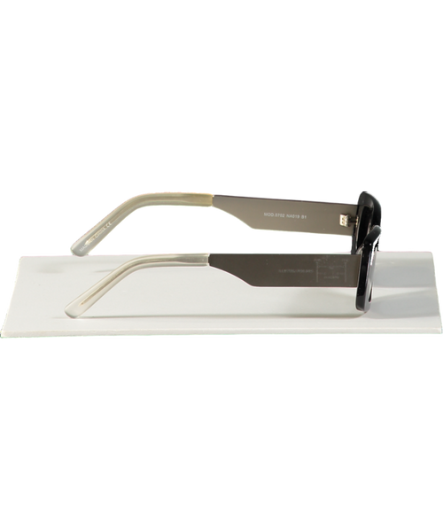 a better feeling Metallic Chroma Titanium Rectangular Sunglasses