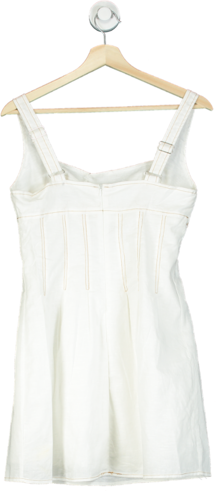 All About May White Sleeveless Dress UK 10