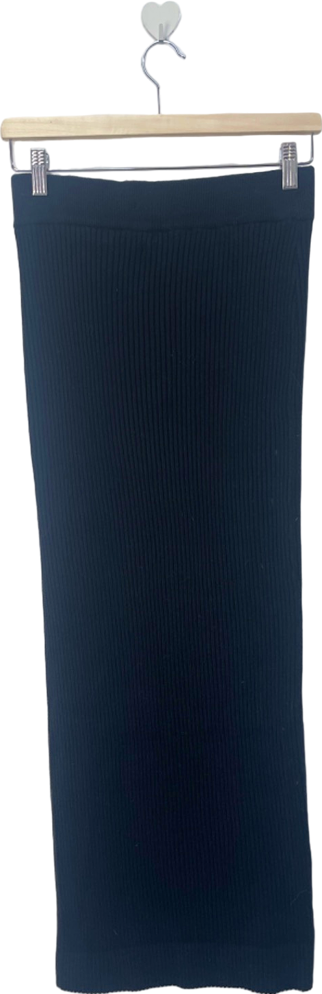 Urban Outfitters Black Ribbed Midi Skirt S