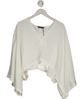 ZARA White Asymmetric Cape Kimono UK M/L