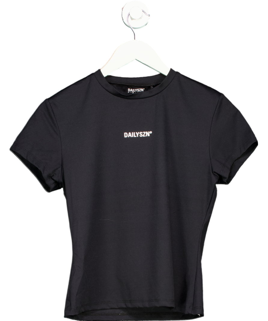 dailyszn Black Slim T-shirt UK M