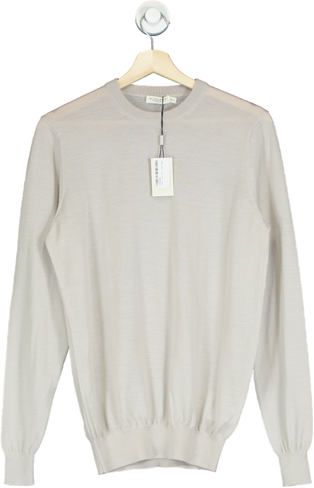 SuitSupply Beige Merino Wool Jumper UK XS