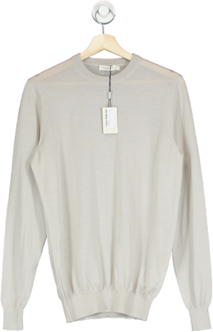 SuitSupply Beige Merino Wool Jumper UK XS