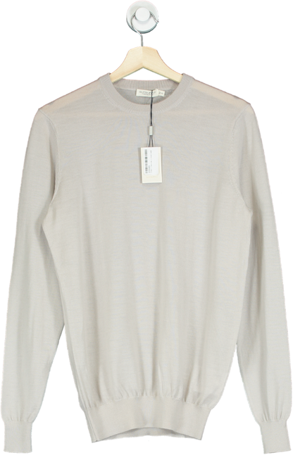 SuitSupply Beige Merino Wool Jumper UK XS