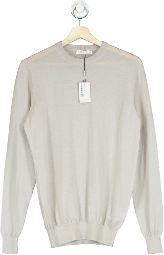 SuitSupply Beige Merino Wool Jumper UK XS