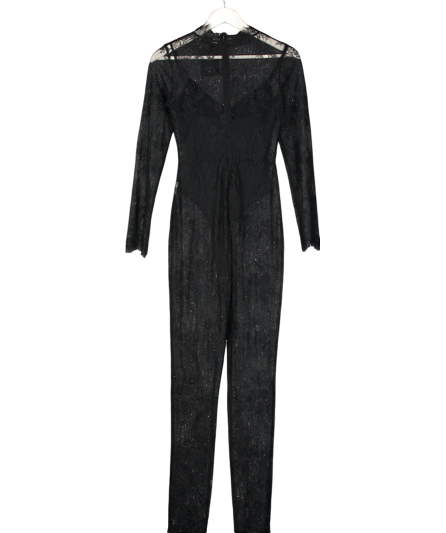 Atoir Black Celina Lace Jumpsuit UK XS