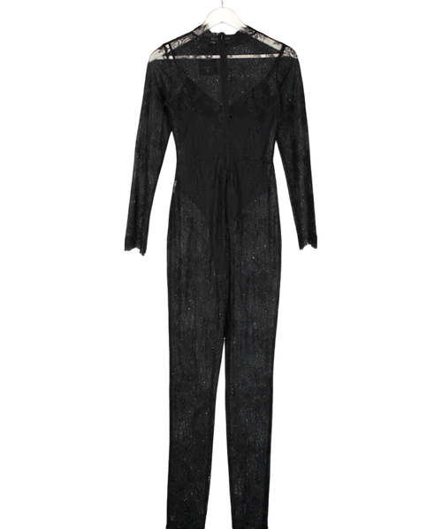 Atoir Black Celina Lace Jumpsuit UK XS