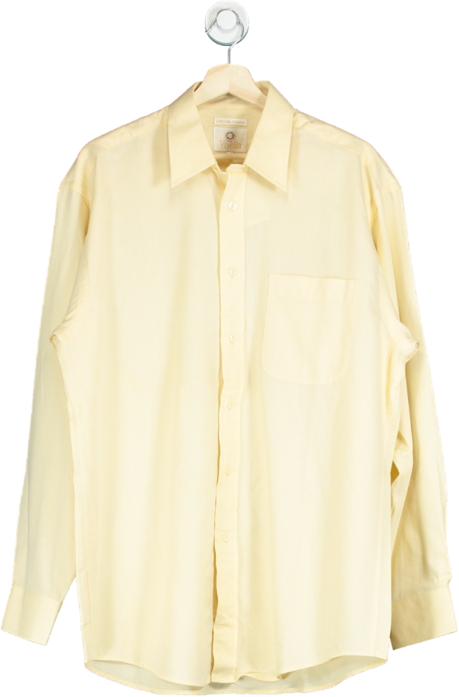 Viyella Cream Long Sleeve Shirt UK L