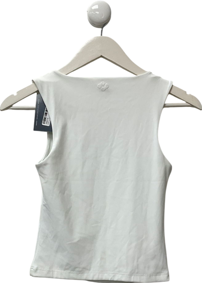 The Couture Club White Sculpting Stretch Scoop Neck Top UK 8