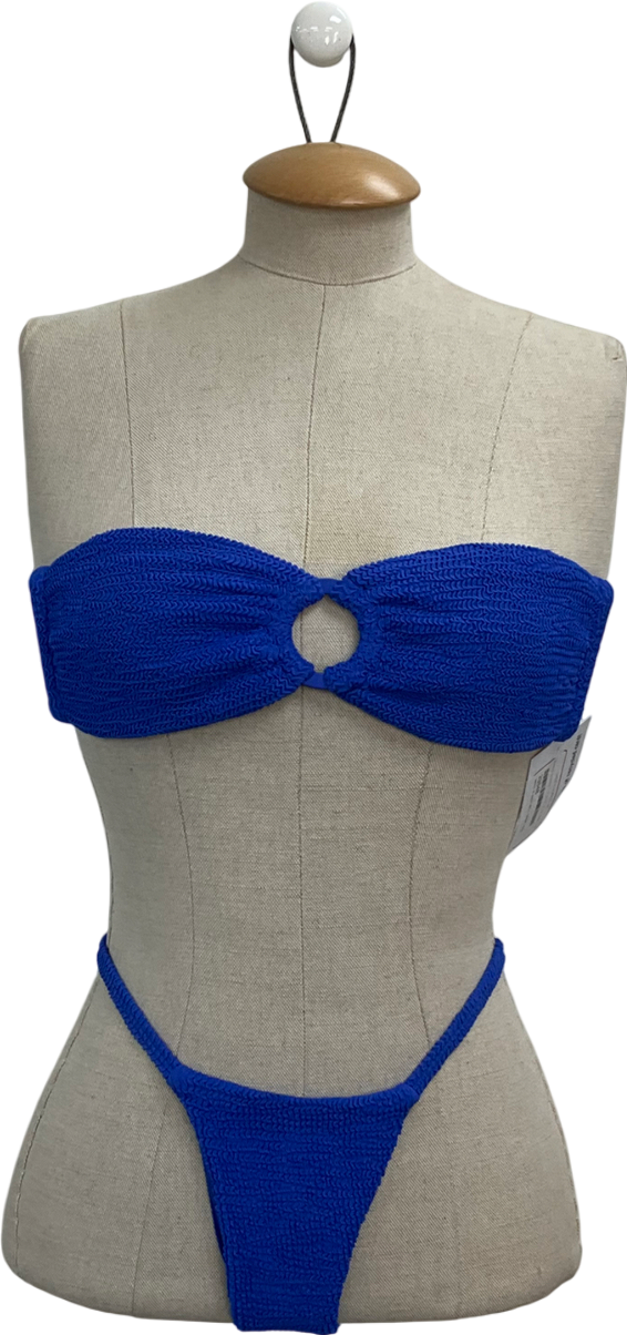 Monday Swimwear Blue Costa Rica Bikini Set UK S