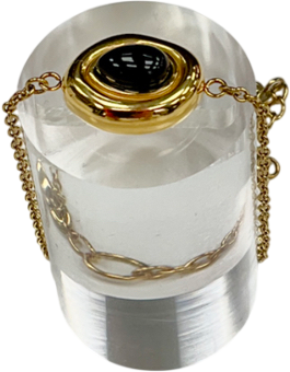 Abbott Lyon Metallic Black Onyx Molten Bracelet (gold) One Size