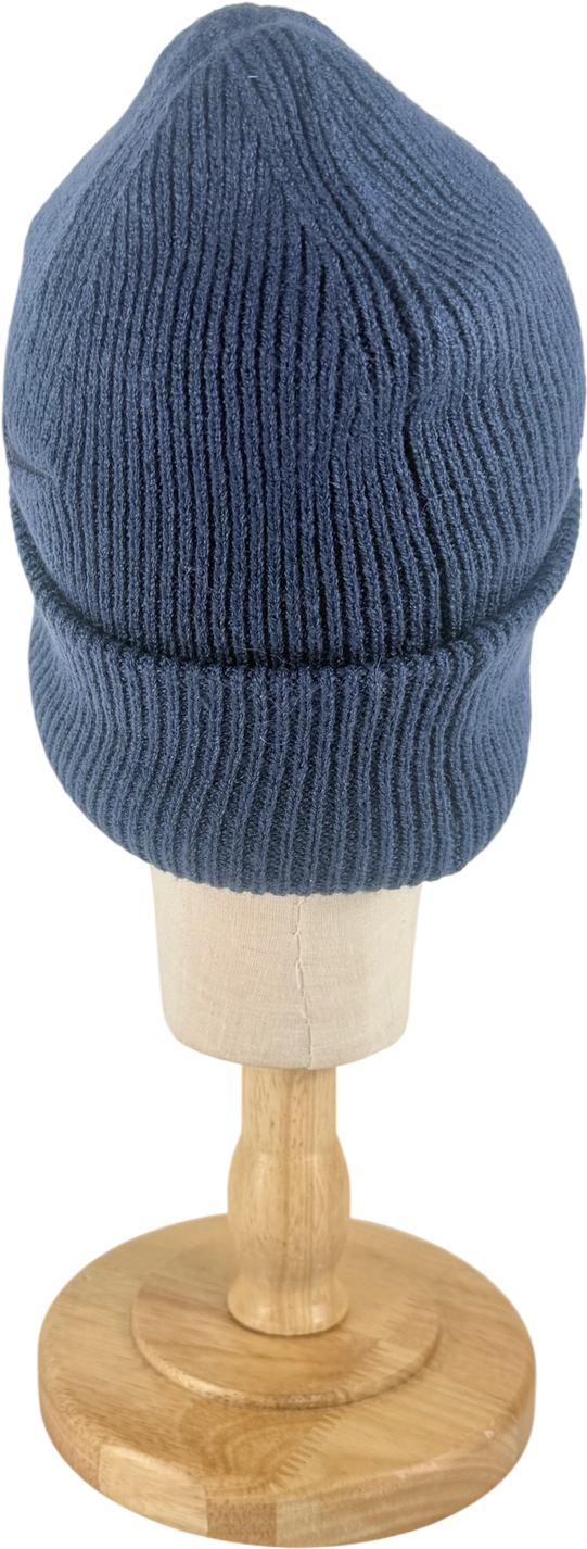 Nike Blue Ribbed Peak Beanie